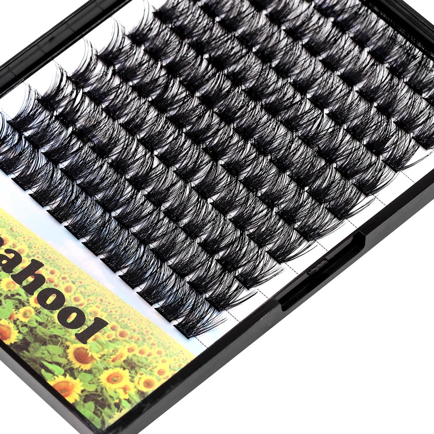 Hannahool Handmade D Curl 10-20mm to Choose 120Pcs Natural long Individual Thick Base Cluster Eyelashes Dramatic Look DIY Volume Eye Lashes Extensions (12mm)