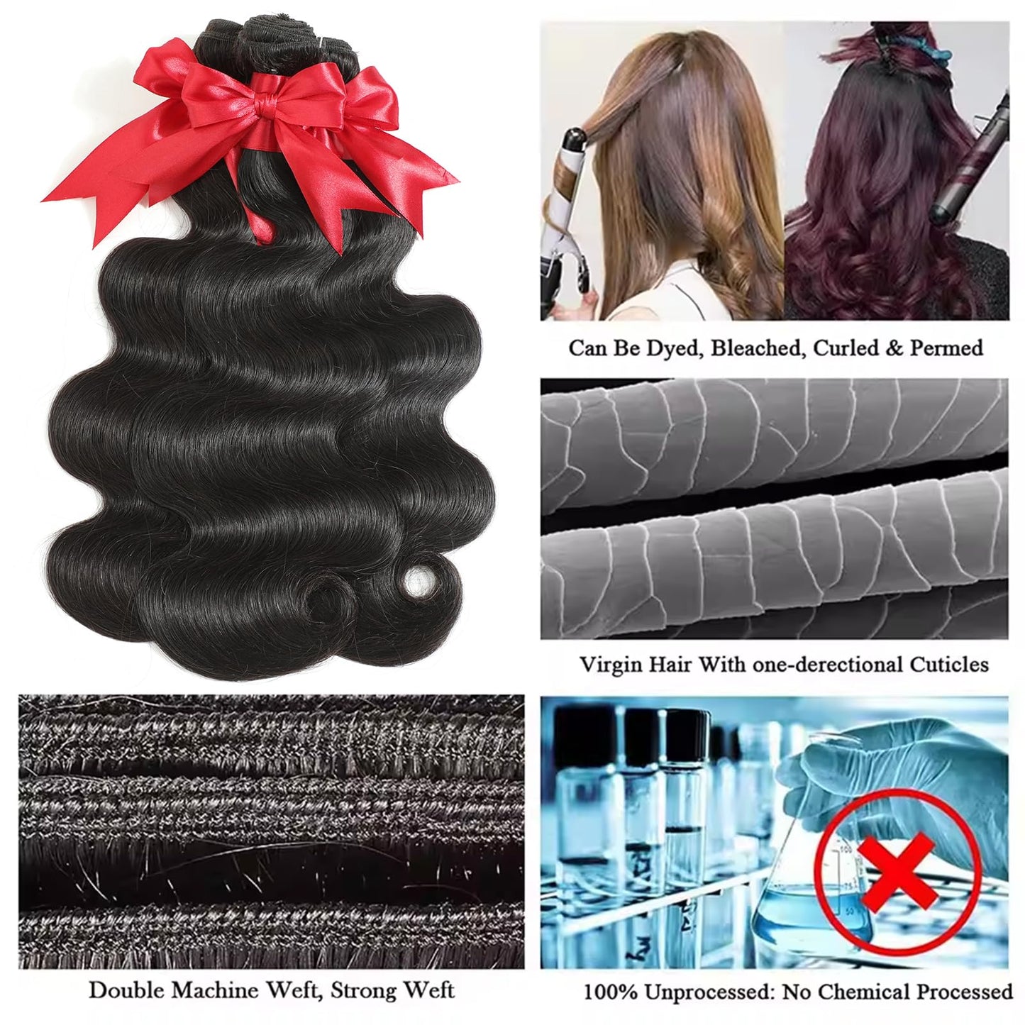 12A Human Hair Bundles 20 Inch Brazilian Body Wave Single Bundles 100% Brazilian Unprocessed Virgin Human Hair 1 Weave Bundle