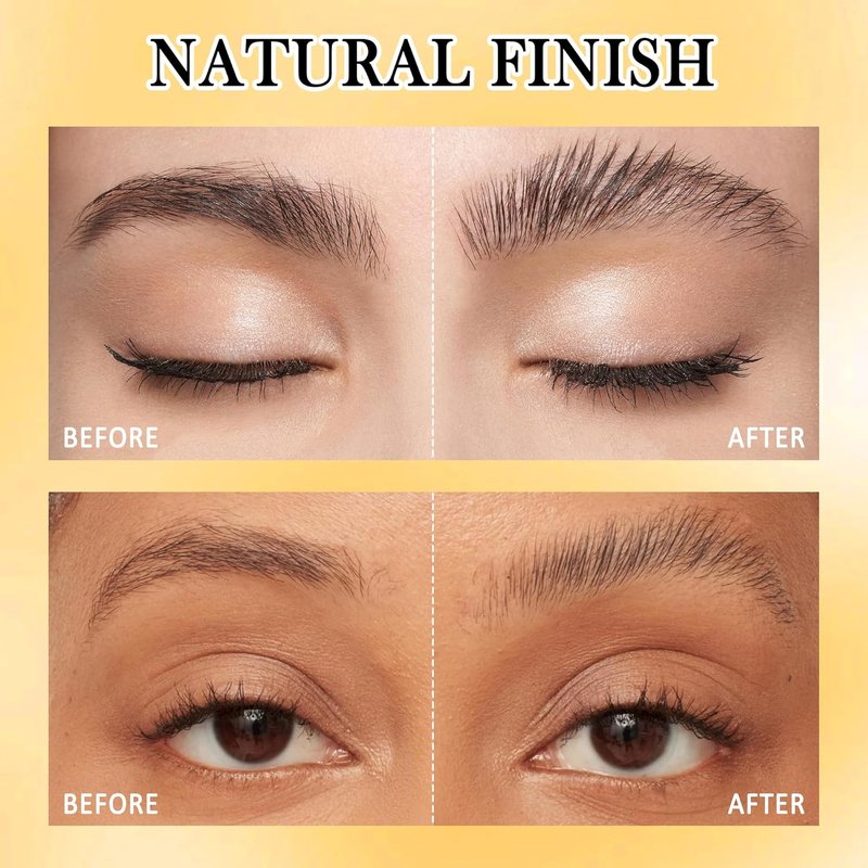 Super Hold Clear Eyebrow Gel - Waterproof Long-Lasting Brow Styling Glue | Fast-Dry Vegan Formula (2-Pack)