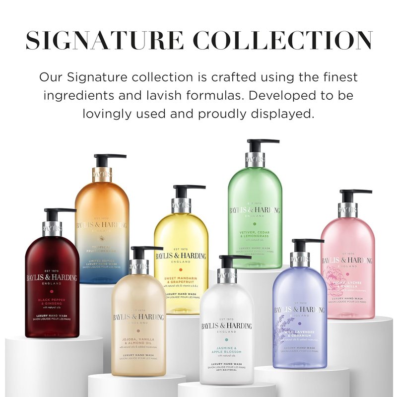 Baylis & Harding Liquid Hand Soap - Sweet Mandarin & Grapefruit | 16.9oz/500ml (3-Pack)