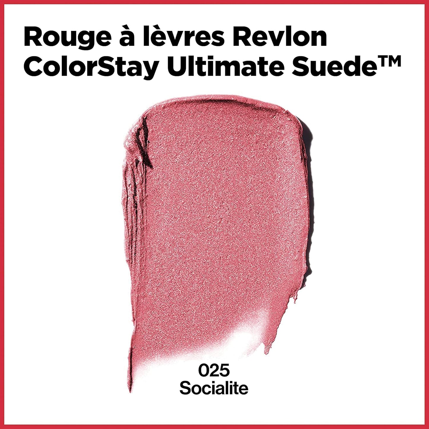 Revlon ColorStay Ultimate Suede Lipstick - High Impact Moisturizing Formula | 025 Socialite, 0.09 Oz