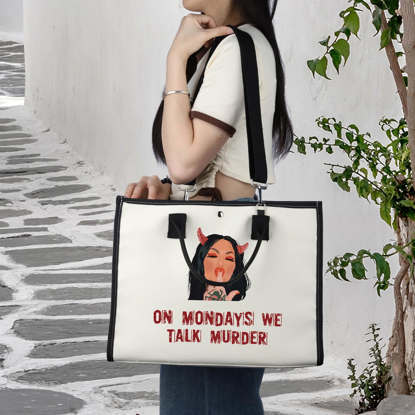 BWWKTOP Bailey Cosmetic Makeup Bag Bailey Fans Gifts On Mondays We Talk Murder Zipper Pouch Bag For Murder Show Lovers (TALK MURDER BG)