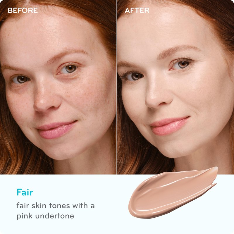 pūrlisse Ageless Glow Serum BB Cream SPF 40 - Glowy Tinted Moisturizer with SPF - Korean Skin Care Formula with Vitamin C & Bakuchiol to Firm, Brighten & Even Skin - Fair (1.4 oz)