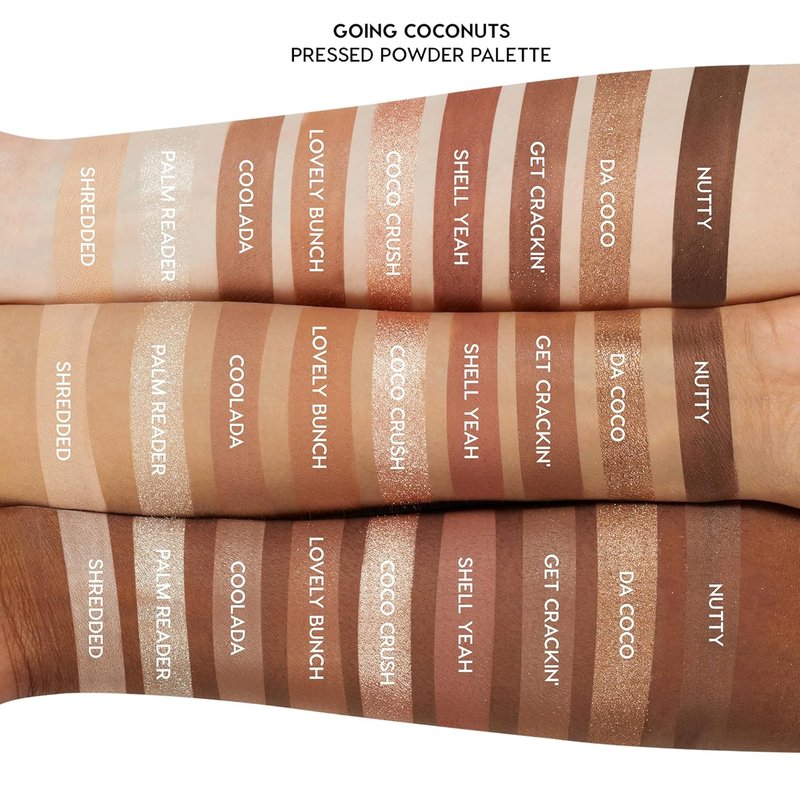 ColourPop Going Coconuts Eyeshadow Palette - Cool-Toned Neutral Shades with Ultra-Velvety Finishes | Long-Lasting High-Pigment Makeup (0.3 oz)