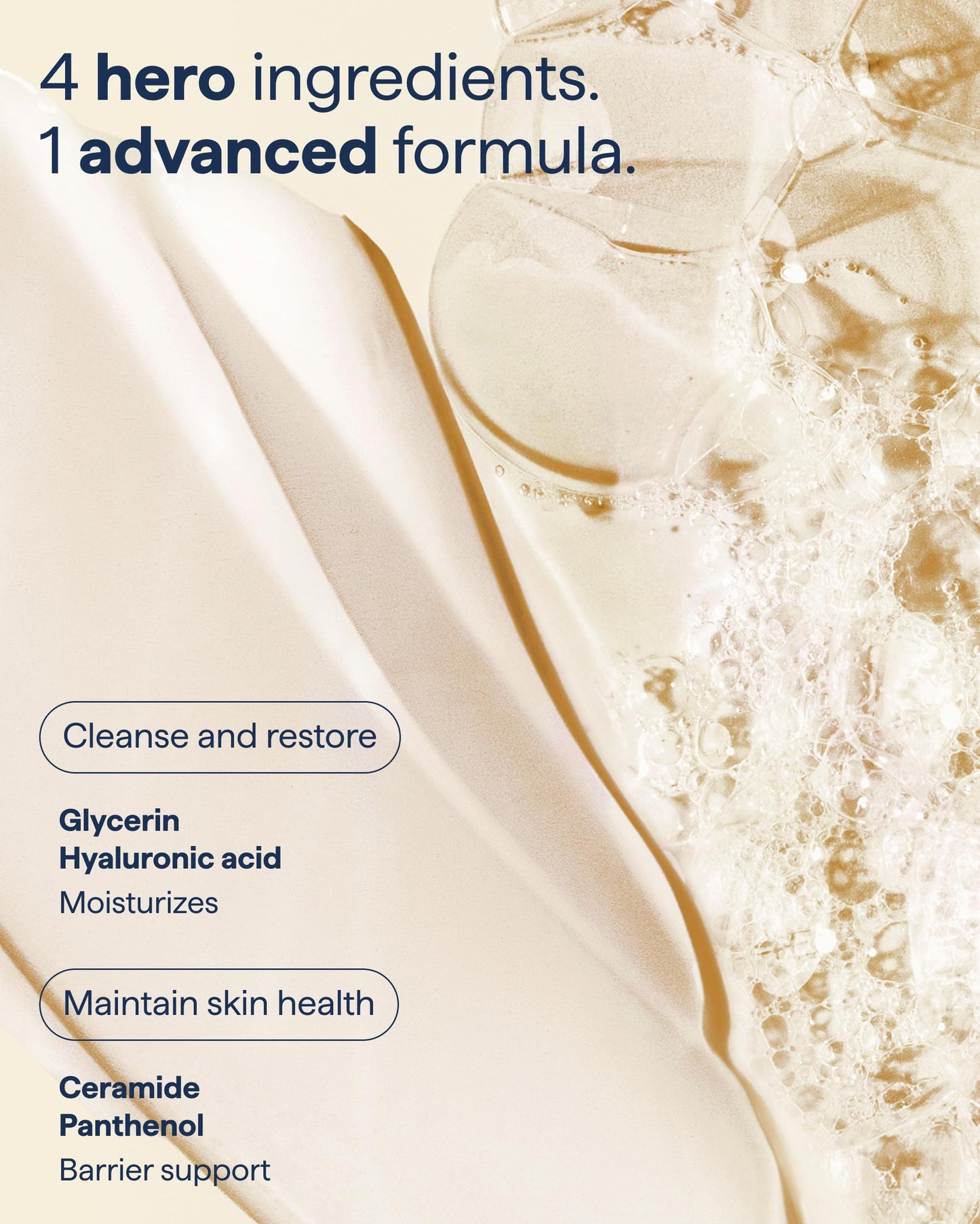 Remedy Cream-to-Foam Cleanser - Hydrating Face Wash with Ceramides, Hyaluronic Acid and Glycerin - Fragrance Free & Eczema Seal Certified - by Dermatologist Dr Shah | 12 fl. Oz