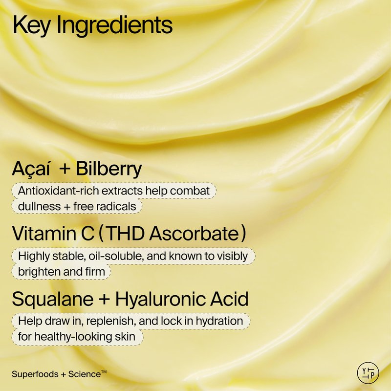 Youth To The People Superberry Dream Mask Travel - Hyaluronic Acid + Vitamin C Face Moisturizer + Overnight Facial Mask, Hydrates + Plumps + Brightens Skin, Evens Skin Tone, For Dry Skin - 0.5 fl oz