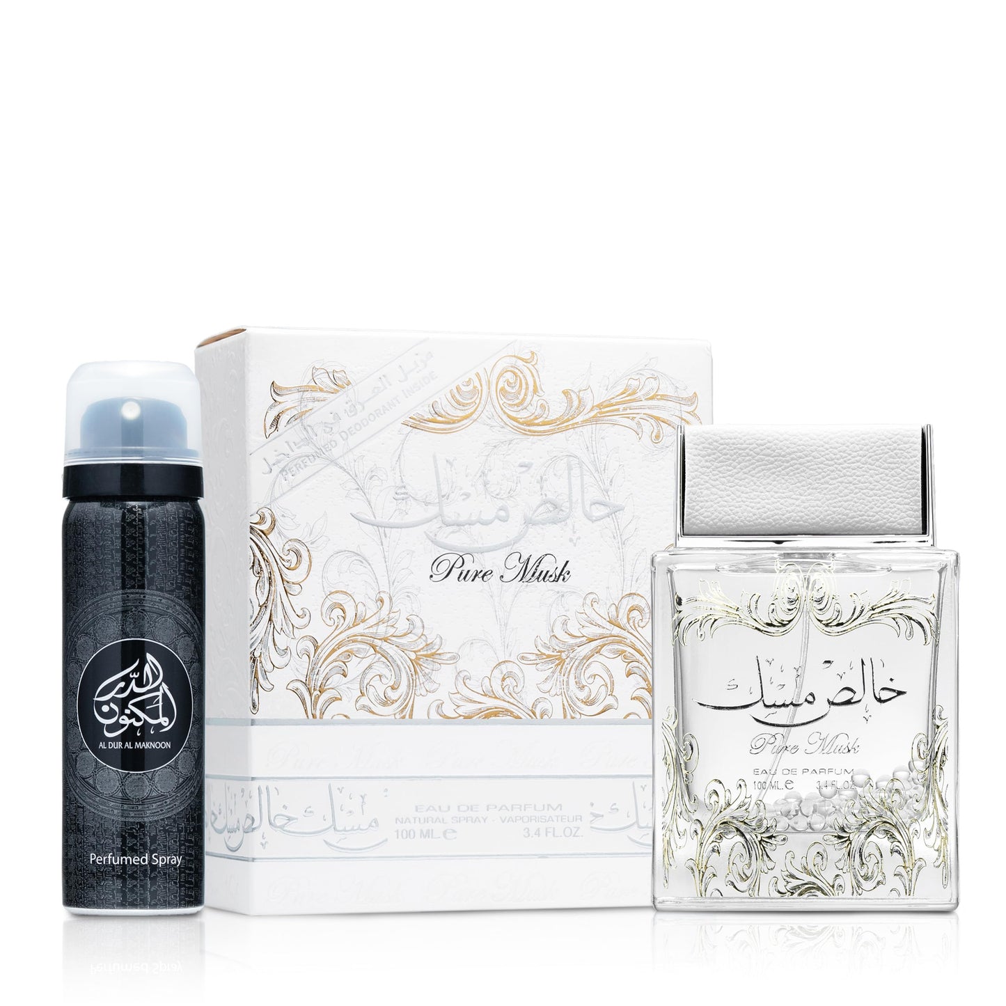 Lattafa Pure Musk Eau De Parfum Spray, 3.4 Ounce (Unisex)