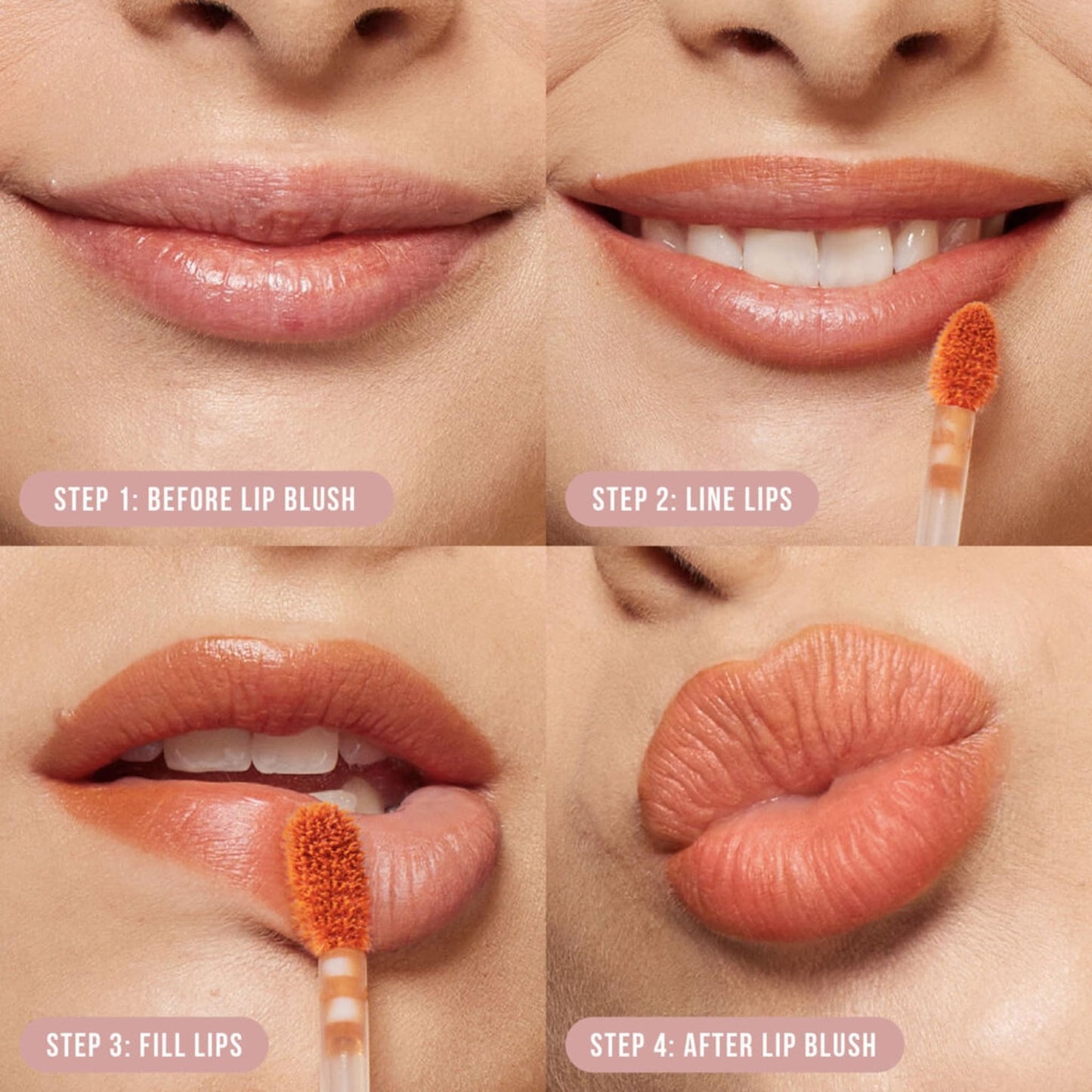 HUDA BEAUTY Lip Blush Cream Lip & Cheek Stain Berry Kiss