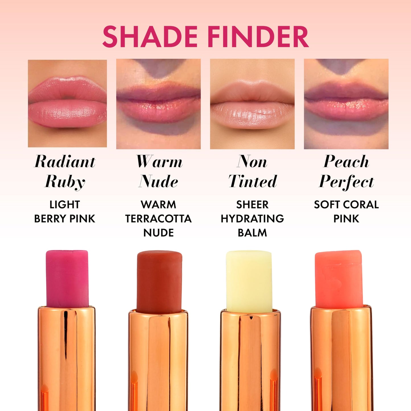 Clinexil Tinted Lip Balm – Anti-Wrinkle Lip Treatment with Deep Hydration & Long-Lasting Moisture. Natural Skincare with Cold Pressed oils – Clean, Non-Toxic Lip Care – 002 Peach Perfect