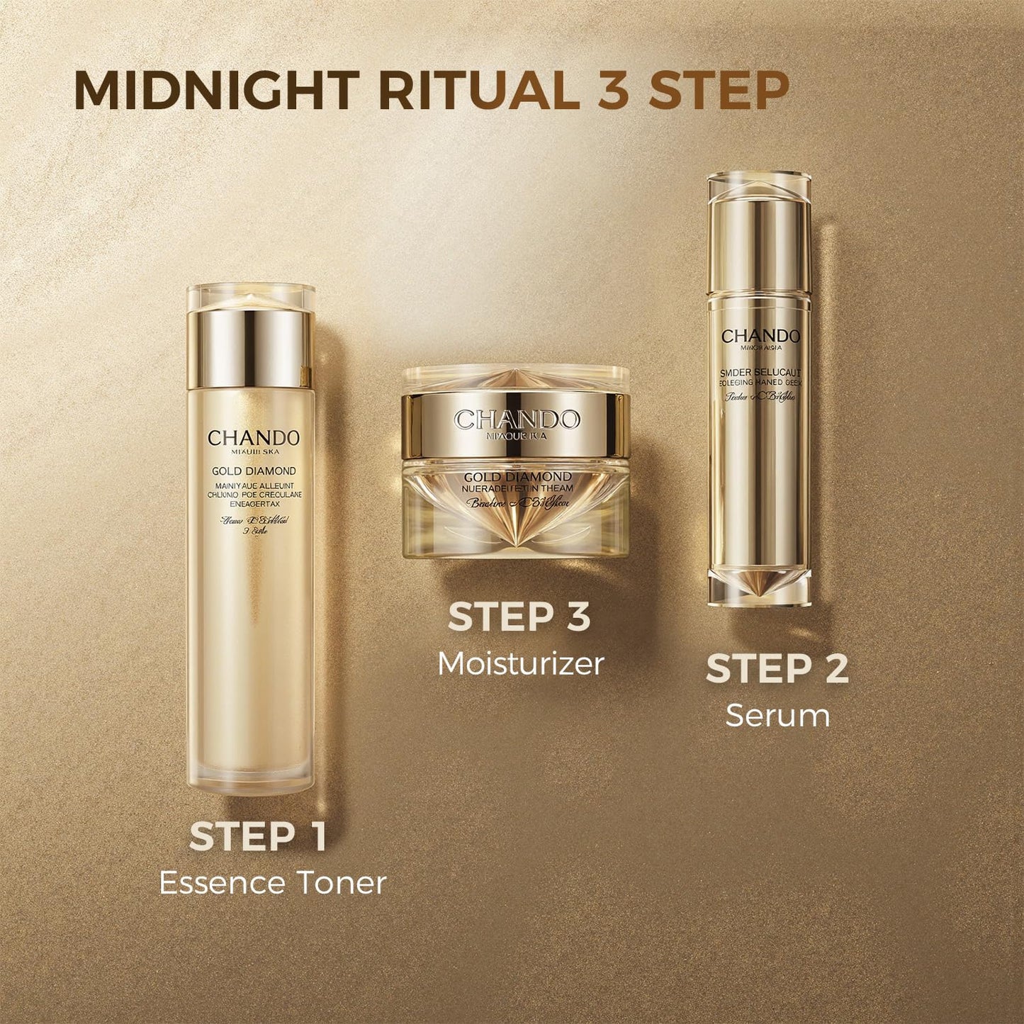 CHANDO HIMALAYA Gold Diamond Peptide-enriched Multi Anti-aging Cream (55g/1.94oz) - Super Multi-Corrective, Firming, Tightening, Anti-Wrinkle, Moisturizing Cream with Tri-peptide, Hyaluronic Acid