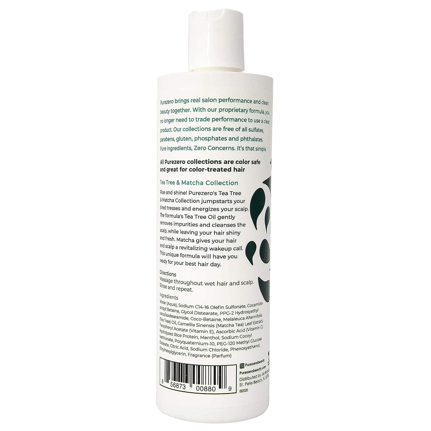 Tea Tree & Matcha Shampoo and Conditioner Set - Nourishing Scalp Treatment | Vegan, Sulfate-Free, 12 Fl Oz (Pack of 2)