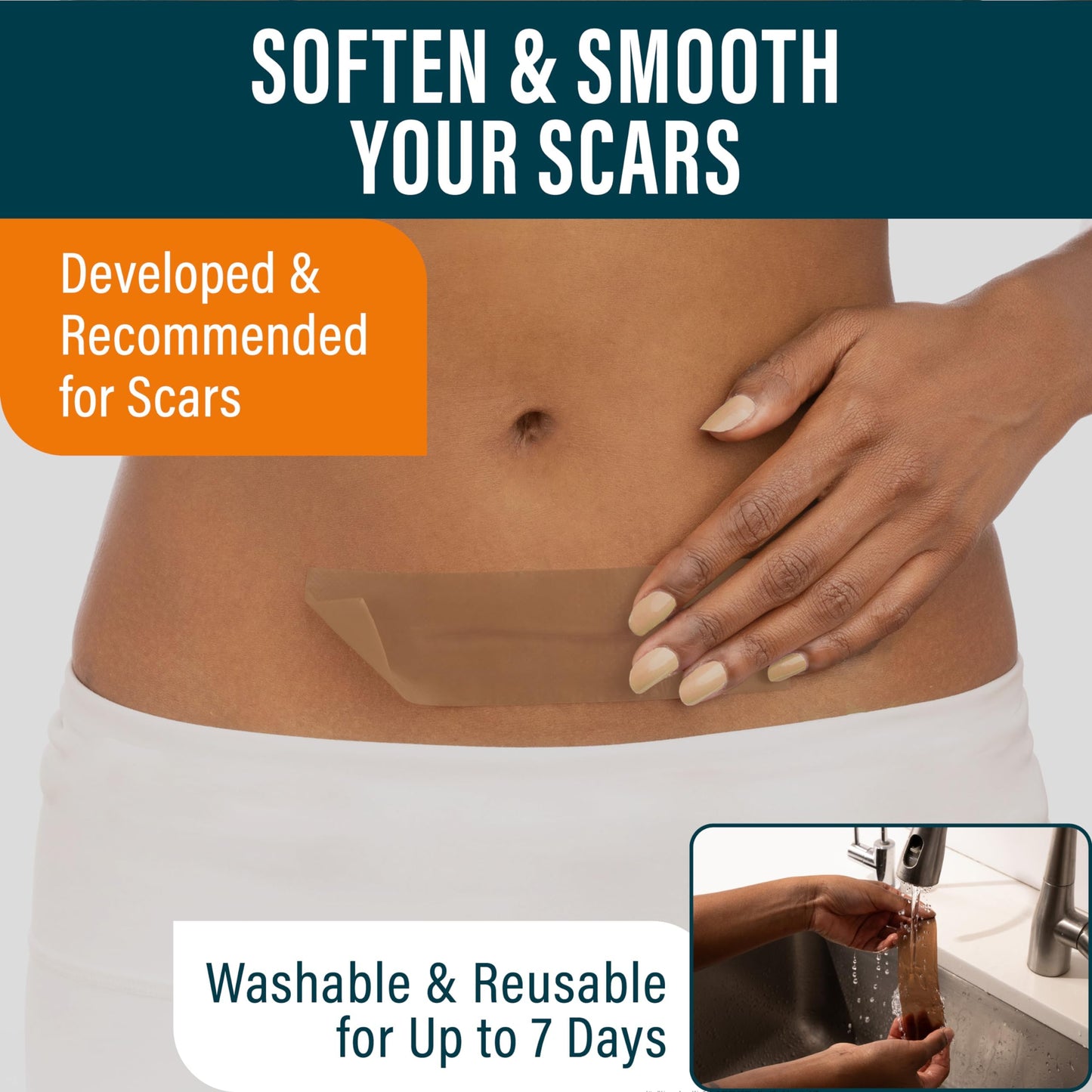 NUVADERMIS Silicone Scar Sheets & Scar Cream Gel - C-Section, Tummy Tuck, Keloid, Acne Removal Treatment - Advanced Post Surgery Supplies - Scars Removal Treatment
