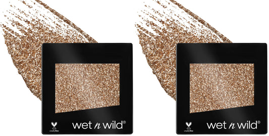 wet n wild Color Icon Glitter Eyeshadow Shimmer Brass (Pack of 2)