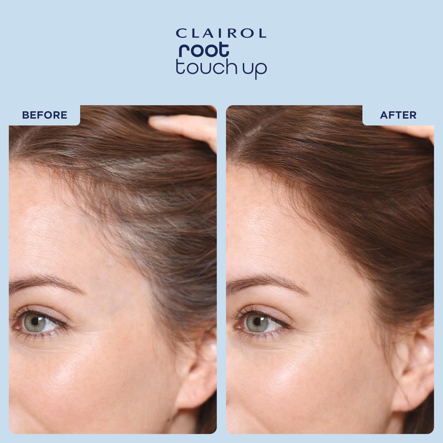 Clairol Root Touch-Up Temporary Concealing Powder, Dark Brown Hair Color | Ammonia Free | Instantly Cover Roots + Define Eyebrows | On-the-Go Compact with Mirror and Application Brush | Pack of 3