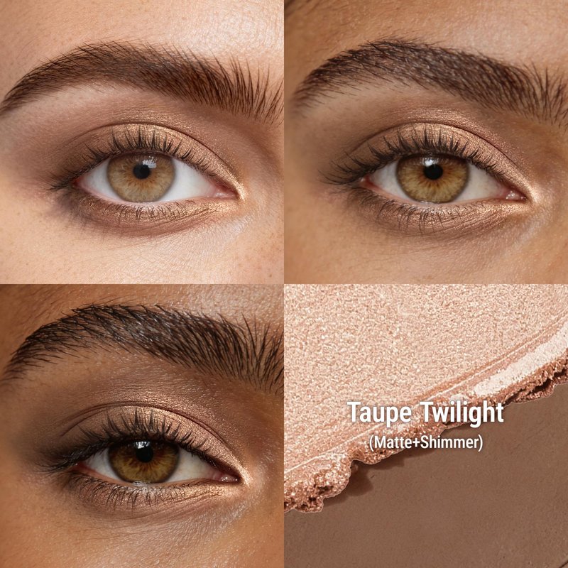 exmiloo Eyeshadow Stick - 2-in-1 Dual-Ended Cream Eye Shadow Stick - Matte &Shimmer Shades, Waterproof Long Lasting Eyeshadow for Everyday Eye Makeup, Crease-Proof, Vegan & Cruelty-Free