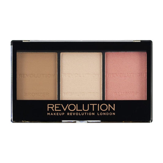 Makeup Revolution Ultra Sculpt & Contour Kit, Contour Palette, Define Your Features, Vegan & Cruelty Free, Ultra Fair C01, 3.6g