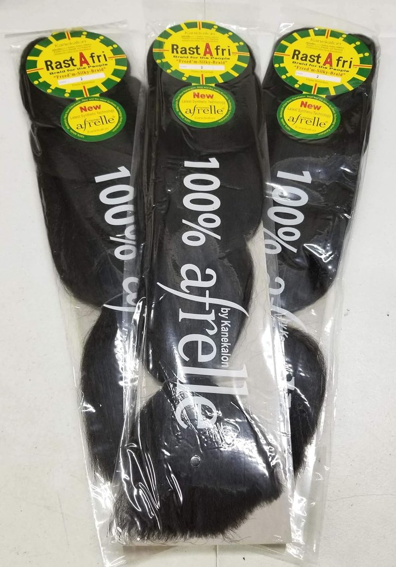 Rasta Fri Braids - Dark Brown Synthetic Hair Extensions | Pack of 3 for Stylish Braiding