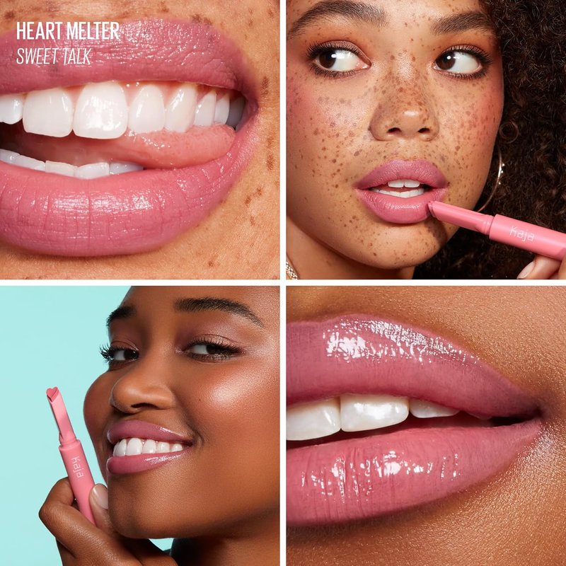 Kaja Lip Gloss - Heart Melter | High-Shine Bubblegum Pink Moisturizer, 0.04 Oz