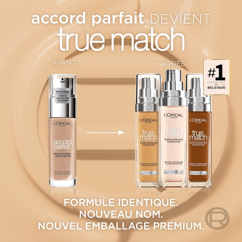 L'Oreal Paris New True Match Foundation 30ml - 4.N Beige