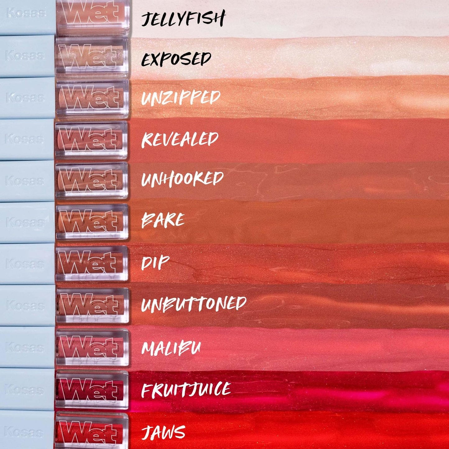 Kosas Wet Lip Oil Gloss – Hydrating Lip Oil Gloss with Hyaluronic Acid & Peptides, Non-Sticky, Unbuttoned