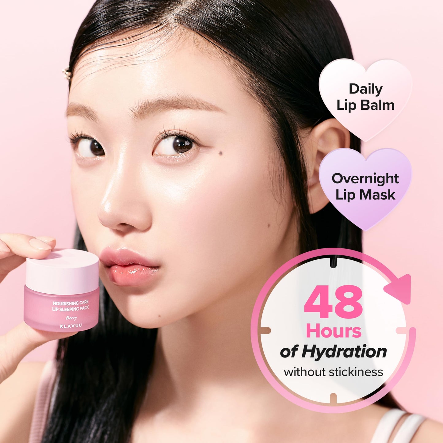 Klavuu Lip Mask Set (2PCS) – Overnight Deep Hydrating Korean Lip Balm Treatment for Very Dry, Chapped Lips | Lip Lightening & Plumping with Instant Hydration | Gentle Exfoliating (Vanilla + Vanilla)