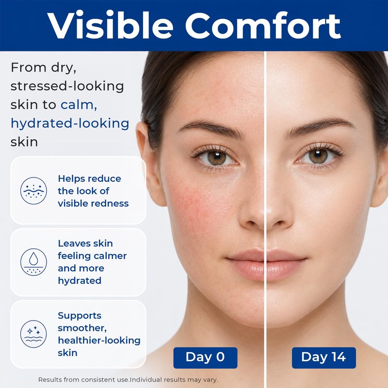 SKINERSE Intensive Repair Serum, 15%Hyaluronic Acid for Sensitive Skin Anti Aging Ultra Hydrating Serum for Face Calming Barrier Repair Redness Relief with Ceramides Centella 30Vials Daily Travel Care