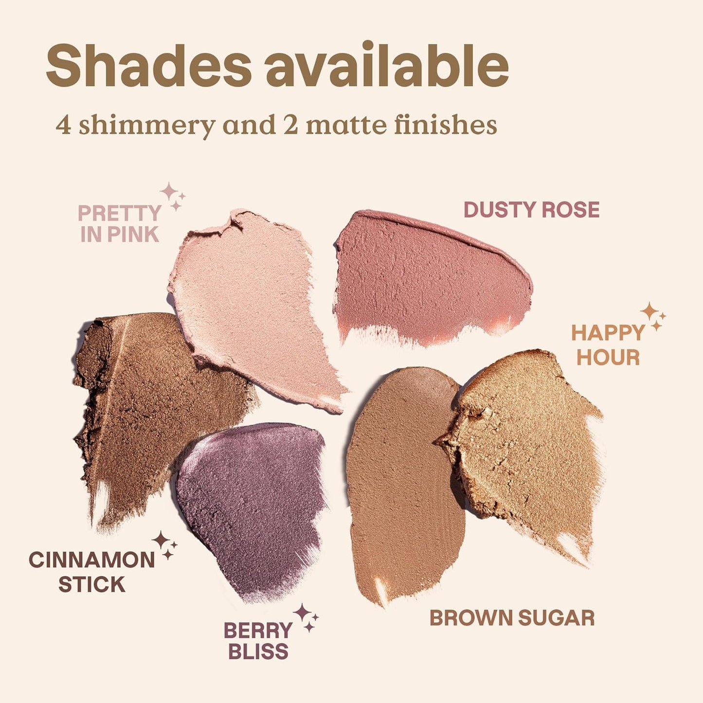 Oceanly Eyeshadow - EWG Verified Shimmer Cream | Vegan & Plastic-Free, Berry Bliss, 0.16 Fl Oz