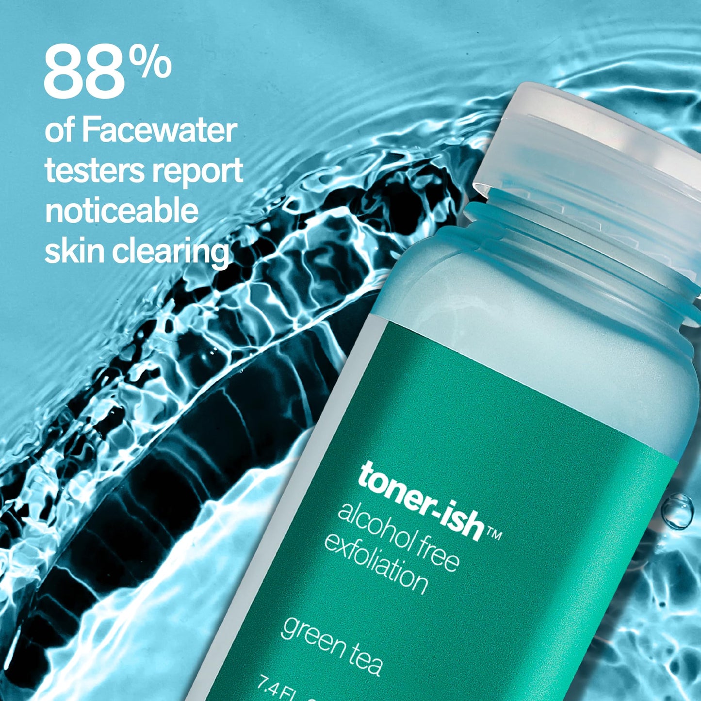Facewater Toner-ish Exfoliation Green Tea Exfoliating Alcohol Free Toner