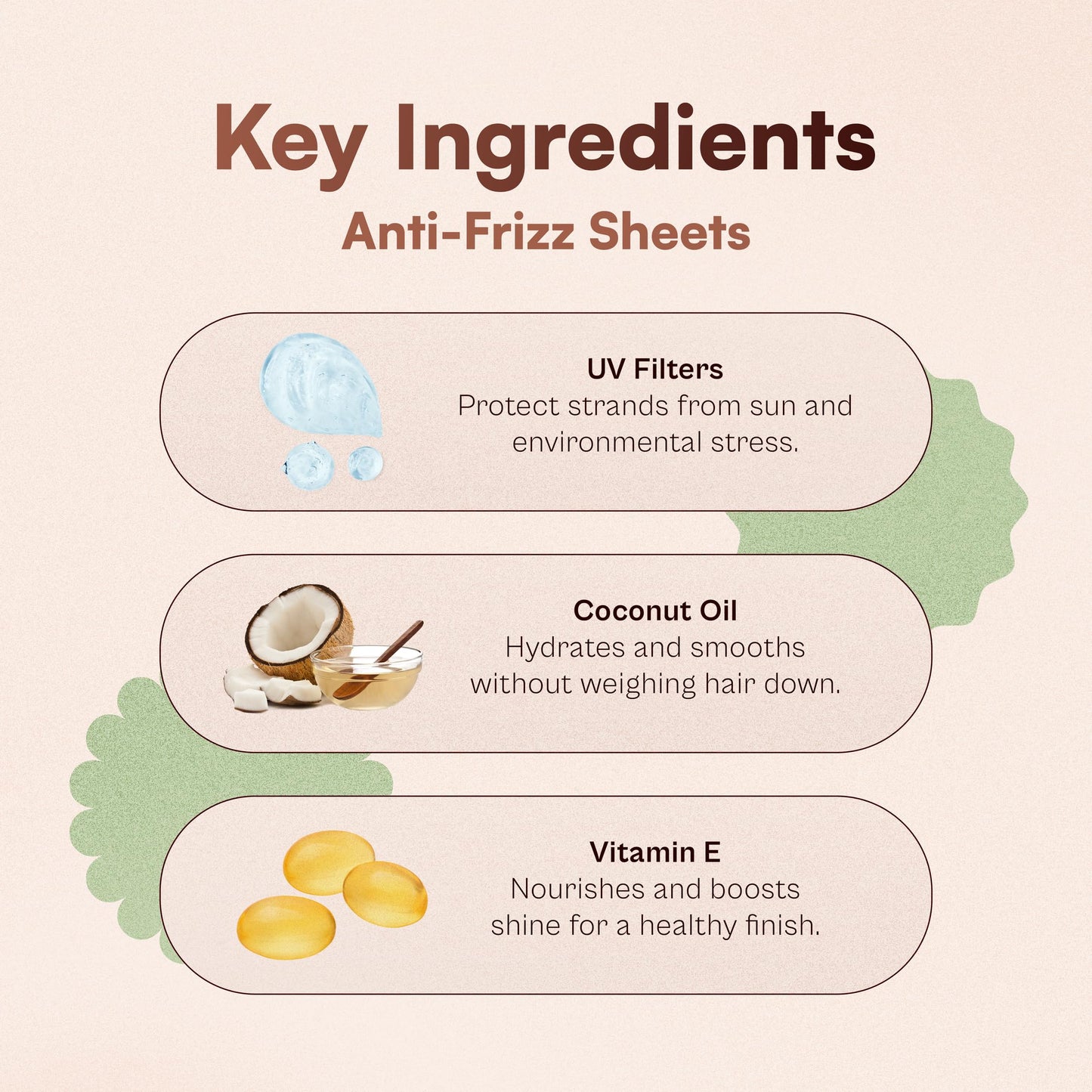 Nunzio Saviano Anti-Frizz Hair Sheets – 15 Count | On-the-Go Control for Curly, Wavy and Dry Hair | Lightweight Hair Styling Product with Coconut Oil | Frizz Control Sheets for Shine & Smoothing
