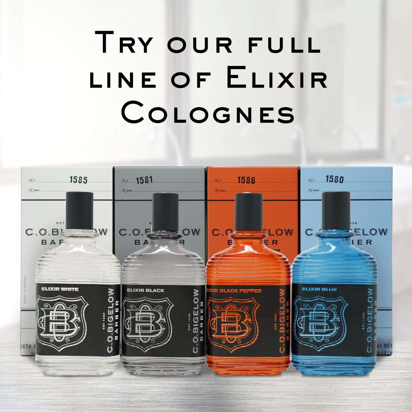 C.O. Bigelow Elixir Black Aluminum Free Deodorant for Men, Musk & Vanilla Scented Non Toxic Deodorant, Gel Stick Formula, 2.5oz