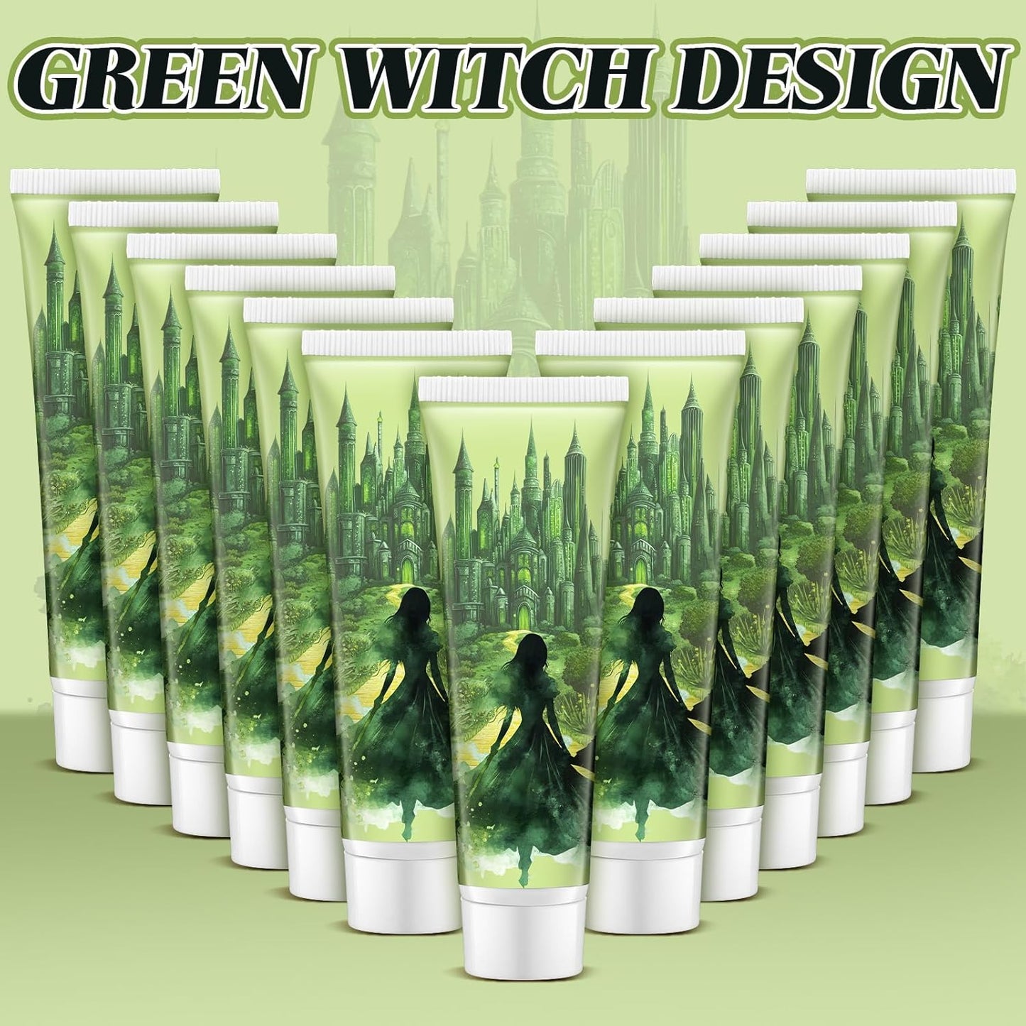 12 Pcs Witch Hand Creams - Pink & Green Halloween Lotions for Party Favors & Decorations