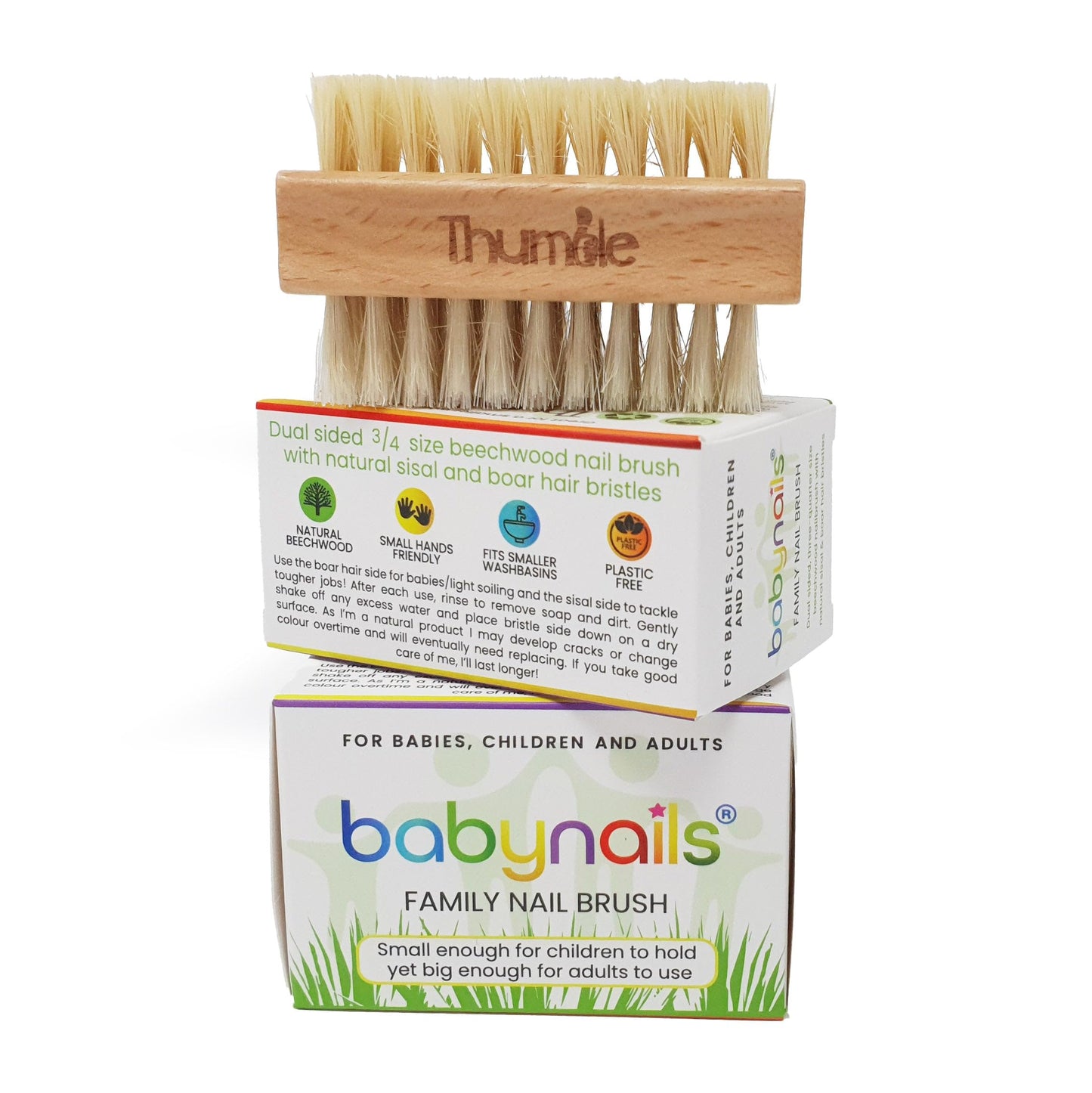 Baby Nails Wooden Nail Brushes For Cleaning | Fingernail Brushes For Cleaning Under Nails of Babies, Kids and Adults | Hand Scrub Brush For The Whole Family|2 Pack Small Scrub Brush