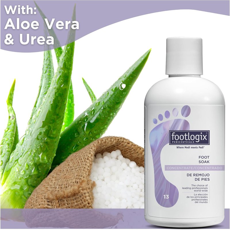 FOOTLOGIX Foot Soak Concentrate - Gentle Cleansing Foot Bath for Softening Dry Feet & Calluses | 8.45 oz