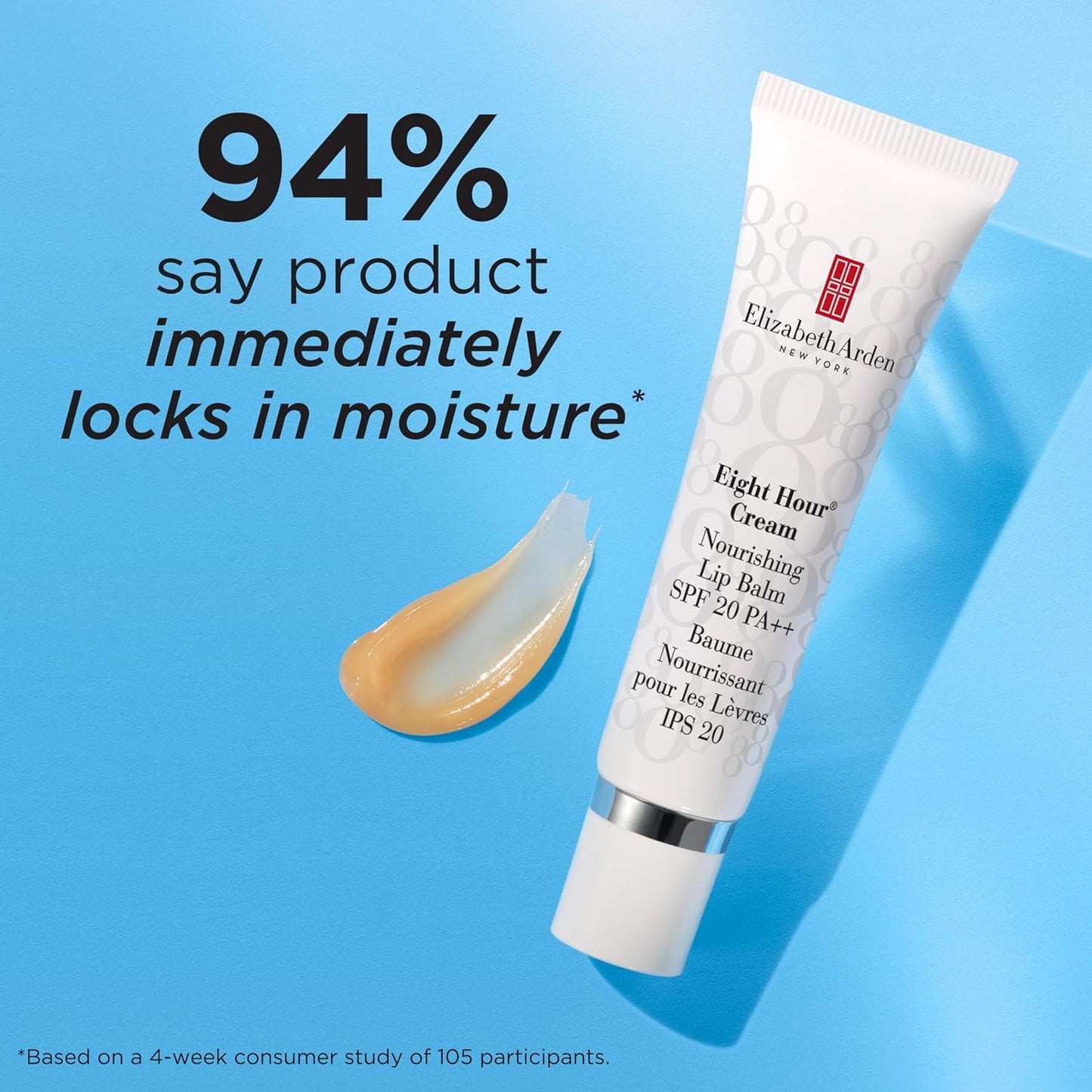 Elizabeth Arden Eight Hour Cream Lip Balm - Nourishing SPF 20 Moisturizer for Chapped Lips with Shea Butter & Vitamin E | 0.5 fl oz