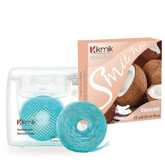 Woven Dental Floss - Mint Dental Floss, Shred Resistant, Extra Wide Woven Floss Dental, Gentle On Gums, 33 Yards - Single Pack