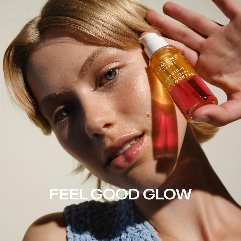 Lumene Nordic-C Arctic Berry Face Oil - Hydrating Serum with Vitamin C & Hyaluronic Acid | 30 ml