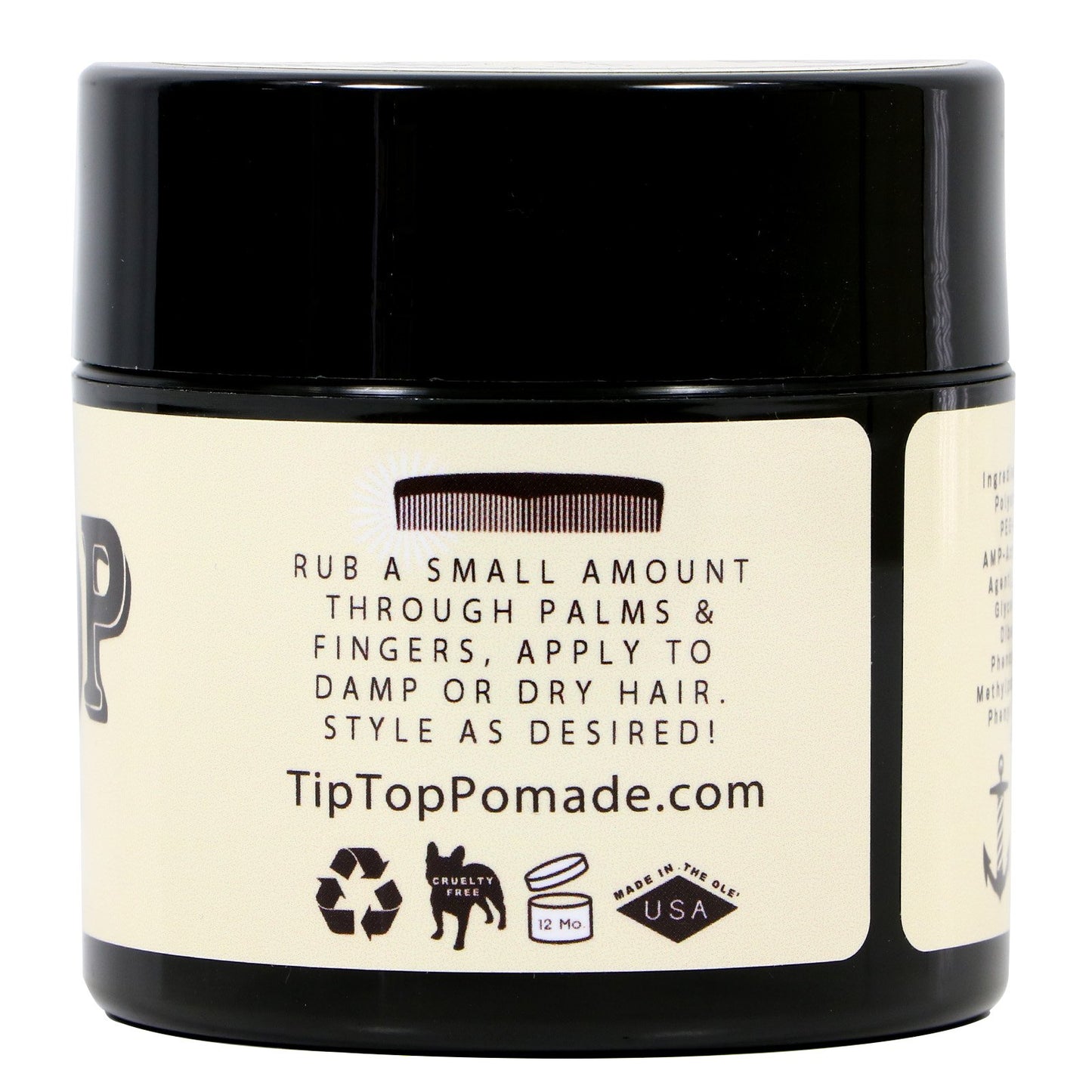 TipTop Original Water Based Pomade 4.25oz Pack of 3