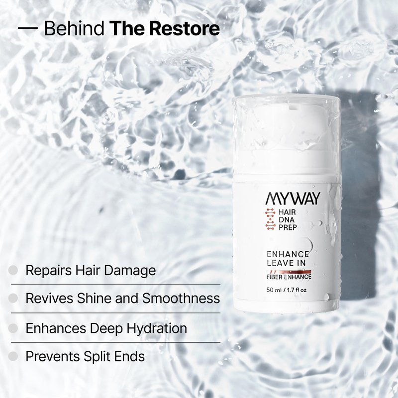 My Way Hair DNA Leave-In Conditioner – Deeply Nourishing Treatment for Damage Reversal, Shine Revival, and Smoothness – Paraben, Phthalate, Sulfate, and Cruelty-Free Hair Care (1.7 oz)