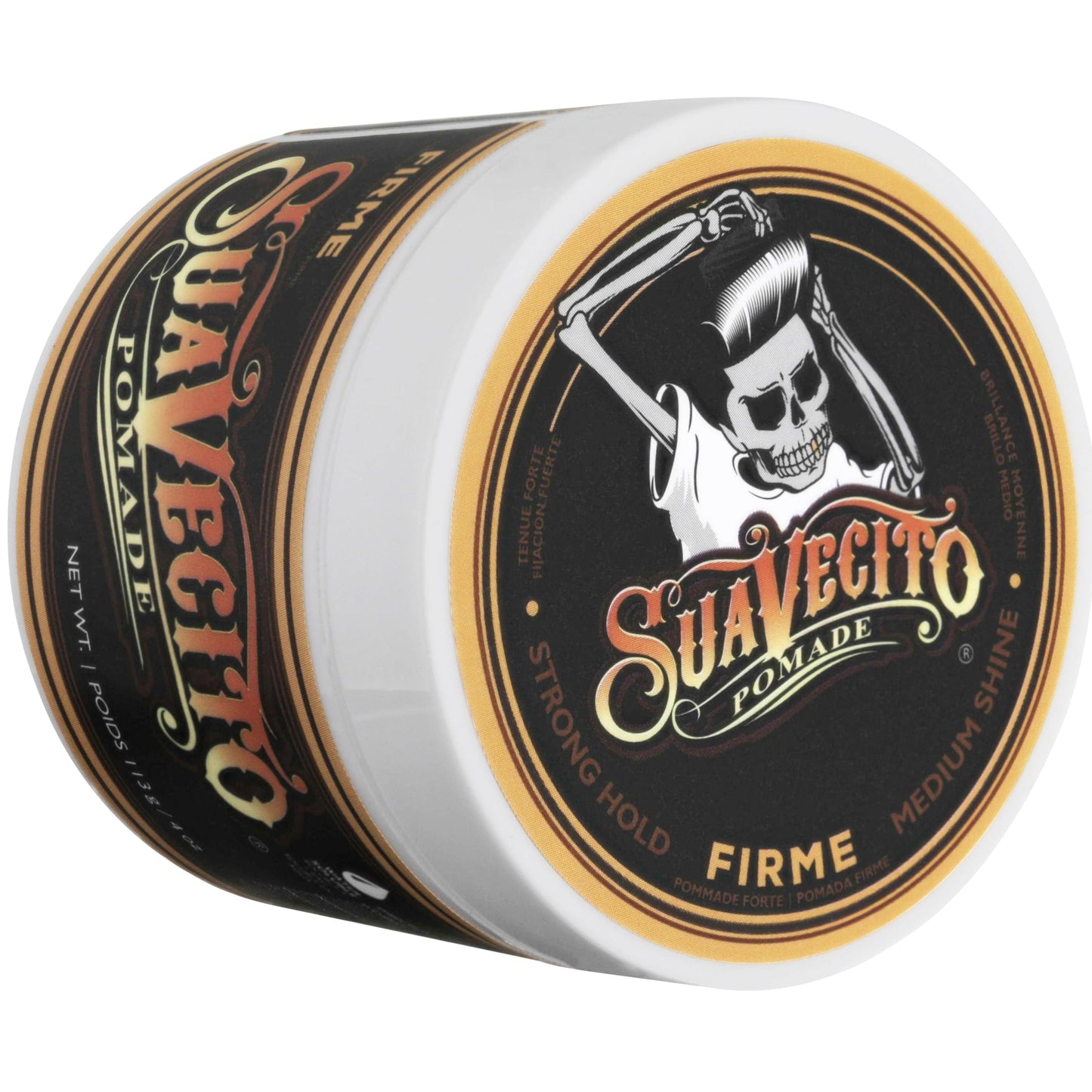 Suavecito Hair & Body Essentials Bundle: Firme (Strong) Hold Hair Styling Pomade, Moisturizing Body Soap, Hydrating Shampoo & Nourishing Conditioner…