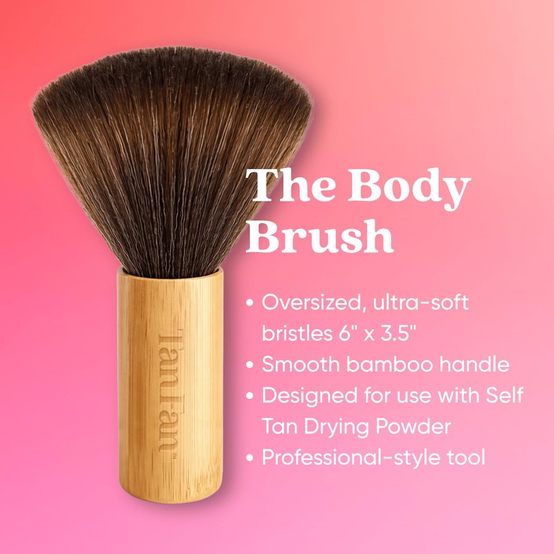 Tan Fan Self Tan Drying Powder - Stops Sticky Feeling After Sunless Tanner - 100% Vegan Talc-Free Translucent Loose Setting Powder In Shaker Bottle For Smooth Silky Skin - USA Made (Coconut 3oz)