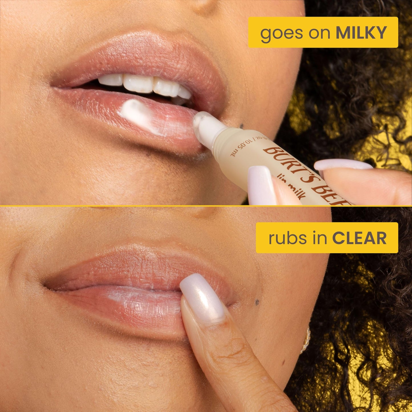 Burt’s Bees Lip Milk, Daily Lip Moisturizer, Toasted Coconut, Vitamin Enriched Moisturizing Lip Balm with Almond Milk and Jojoba Oil, Hydrating for Softer Lips, 1 Tube, 0.34 Fl Oz