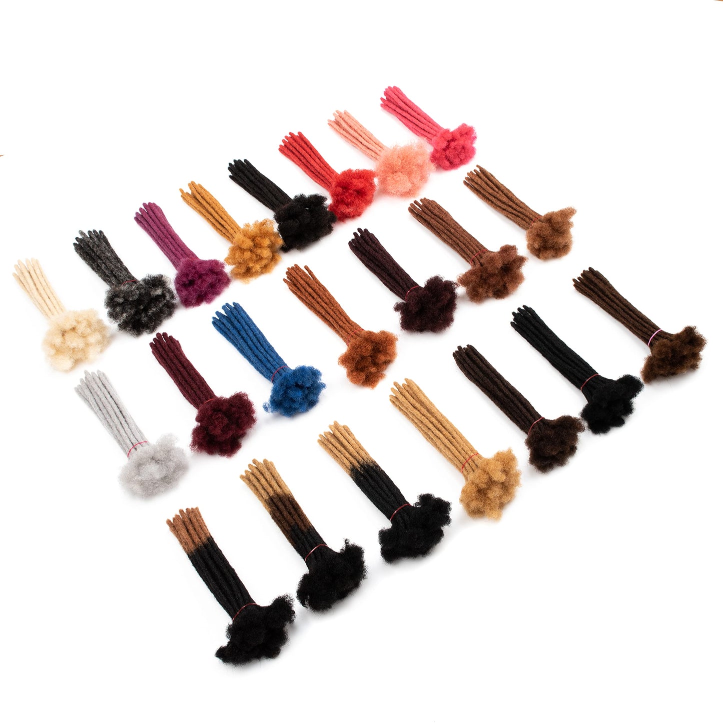 Linkmai 16 Inch Afro Kinkys Bulk Human Hair for Dreadlocks Making, Repairing and Extending,100% Afro Kinky Curly Human Hair Bulk Best Range100g/Pack Can be Dyed