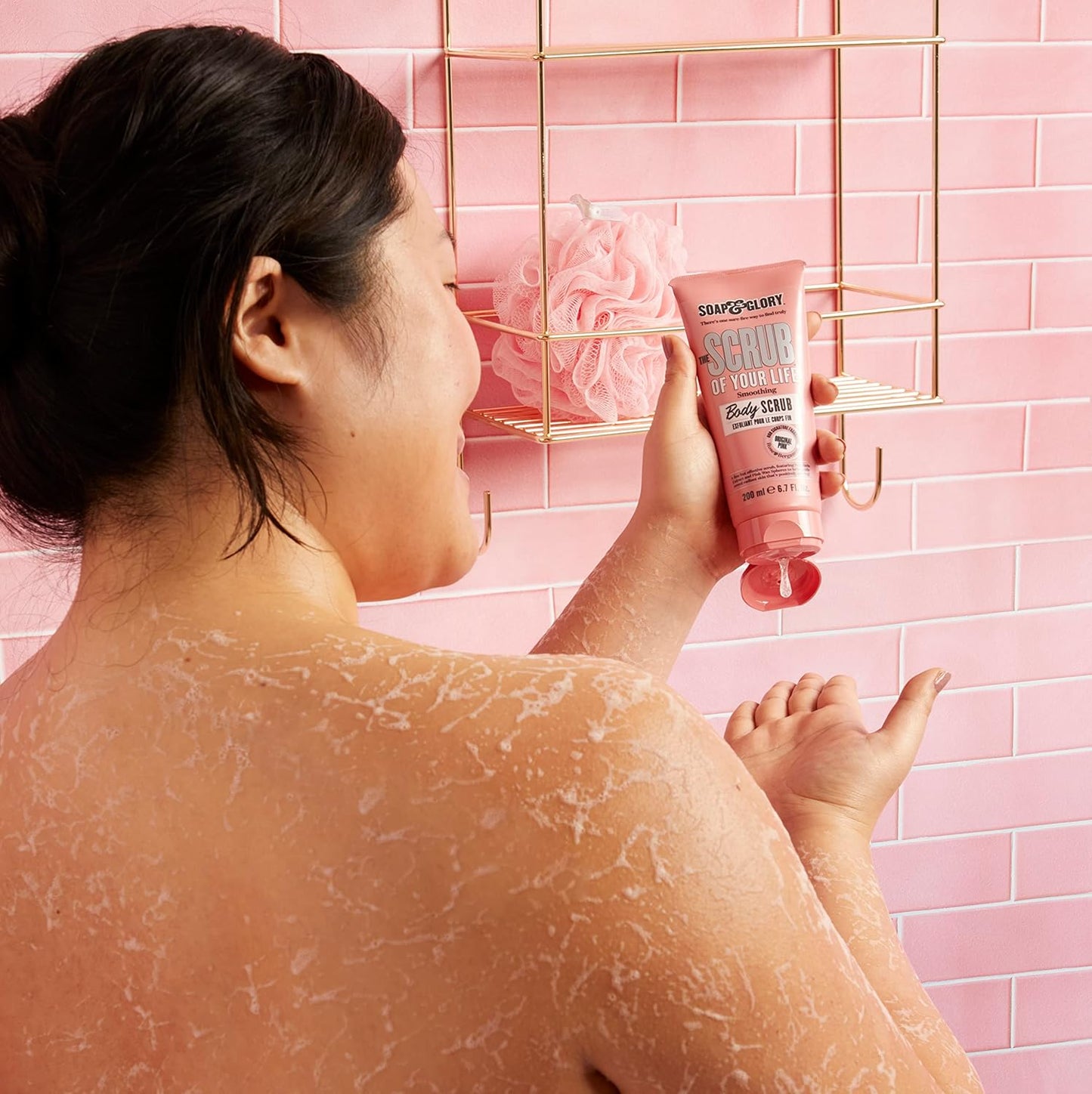 Soap & Glory Exfoliating Body Scrub - Original Pink Smoothing & Buffing Polish with Shea Butter | 200ml