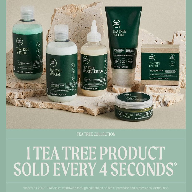 Tea Tree Special Shampoo - Refreshing Scalp Cleanser for Oily Hair | 33.8 fl. oz. Hair & Body Moisturizer Set