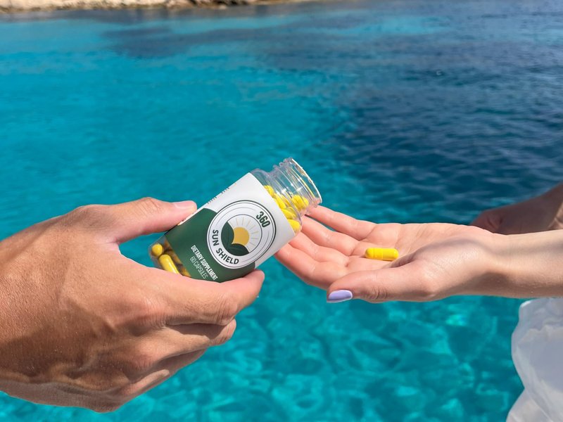 360 Sunshield Skin Care: All Natural Skin Defense of 240 mg of Polypodium Leucotomos + Proprietary Blend (30 Daily Servings)