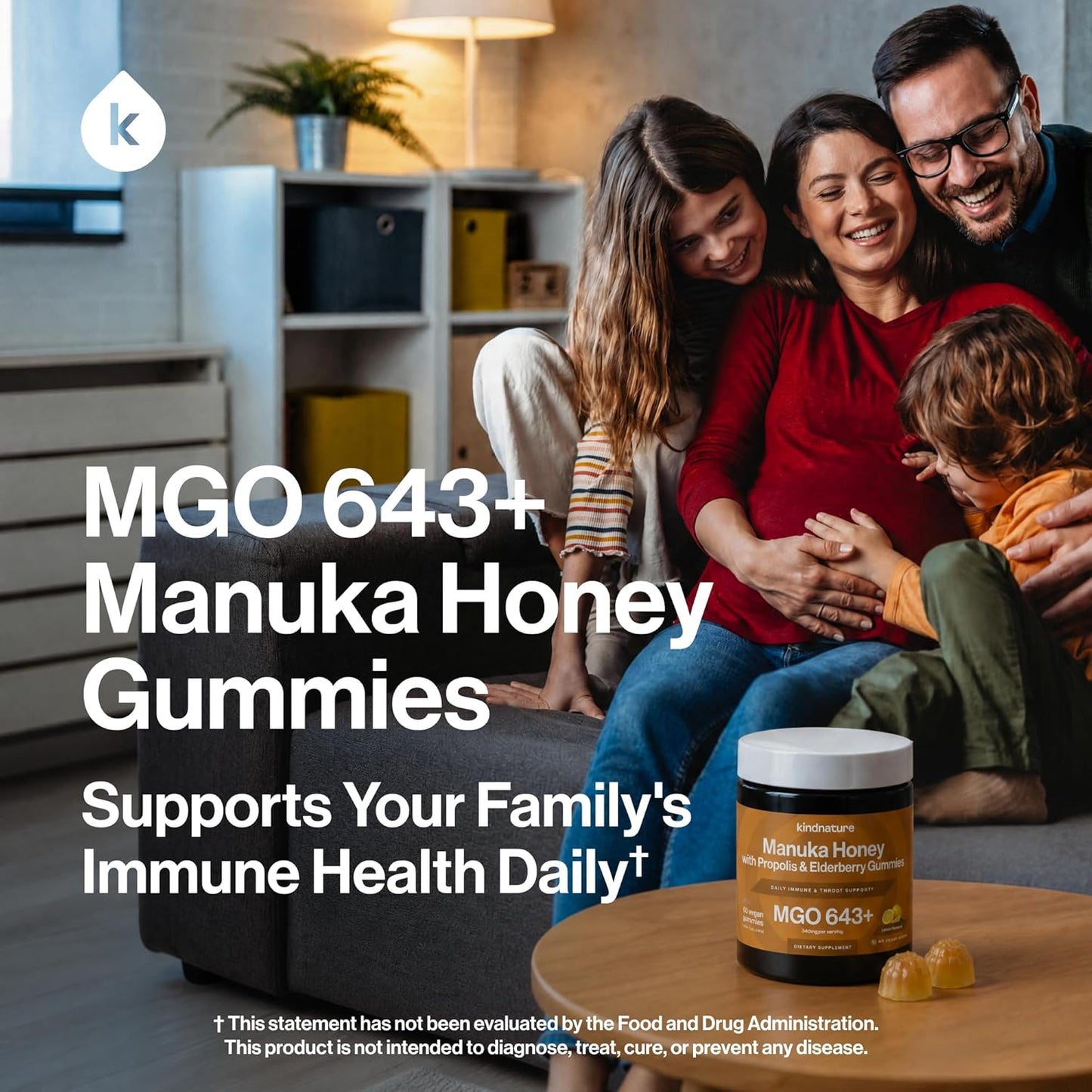 Manuka Honey Gummies - Medical Grade MGO 643+ with Zinc, Vitamin C & Elderberry | Immune Support for Kids & Adults