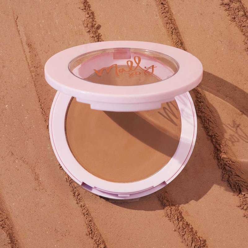 Mally Beauty Soft as Silk Powder Foundation - Tan - Buildable Light to Medium Coverage - Lightweight Matte Finish