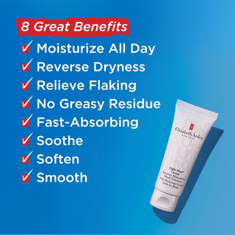 Elizabeth Arden Eight Hour Cream - Intensive Moisturizing Hand Treatment for Dry Skin | 3.4 oz