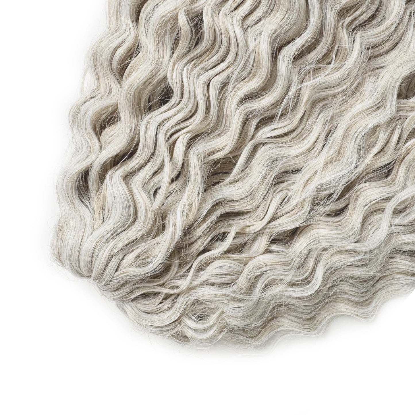 Ocean Wave Crochet Hair Loose Wave Braiding Hair For Women Synthetic Wavy Braiding Hair Extensions 3Packs (56C, 22 Inches)