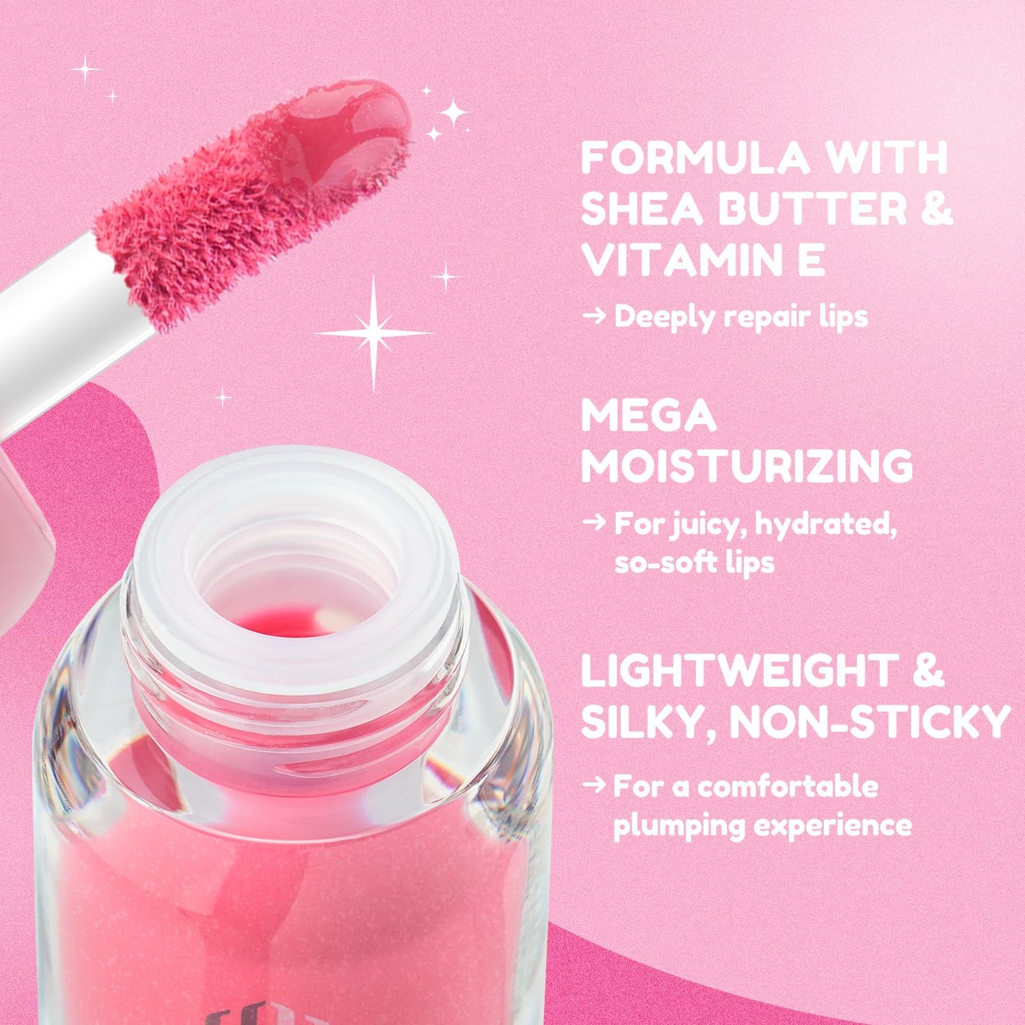 Color Nymph 3D Hyper-Gloss Lip Plumper Set – High Shine, Hydrating, Plumping, Non-Sticky, Moisturizing Lip Gloss Set - 2 PACK